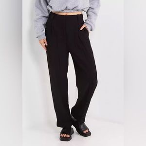 & OTHER STORIES Tapered High Waist Trousers in Black